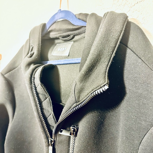 DKNY Men's Full Zip Hooded Scuba Jacket size Large GUC - Picture 4 of 10